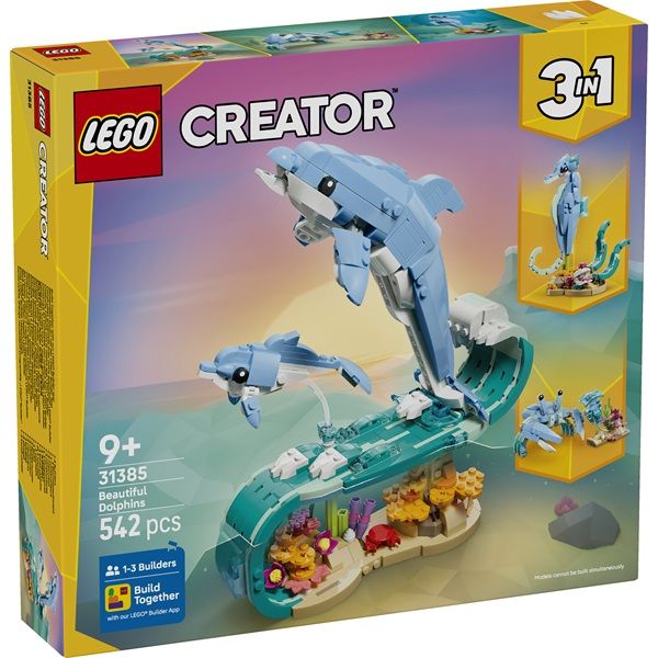 LEGO Creator 3 az 1-ben Tengeri állatok: Csodálatos delfinek (31385)
