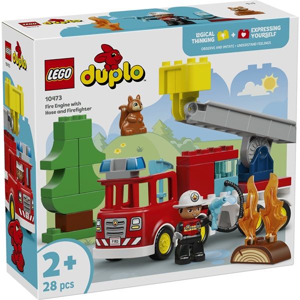 LEGO DUPLO Városi kalandok Tűzoltóautó tömlővel és tűzoltóval 10473