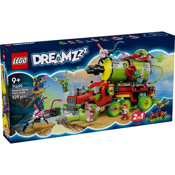 LEGO DreamZzz Mateo festékszóró kocsija, játék 71499