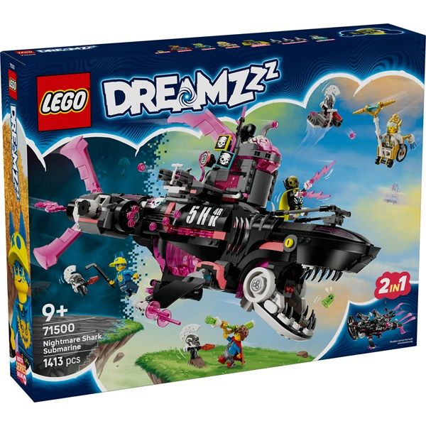 LEGO DreamZzz Rémálom cápa-tengeralattjáró, játék 71500
