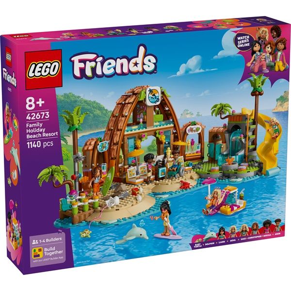LEGO Friends Családi vakáció a tengerparti nyaralóban, építőkészlet 42673