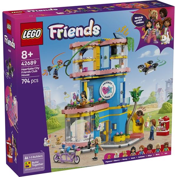 LEGO Friends Heartlake City klubház, játék 42689