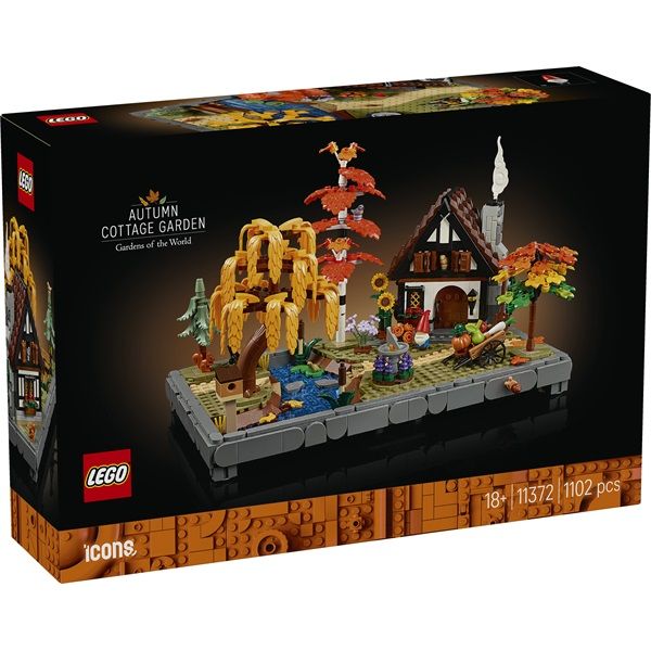 LEGO Icons Őszi kert házikóval, modellépítő-készlet 11372