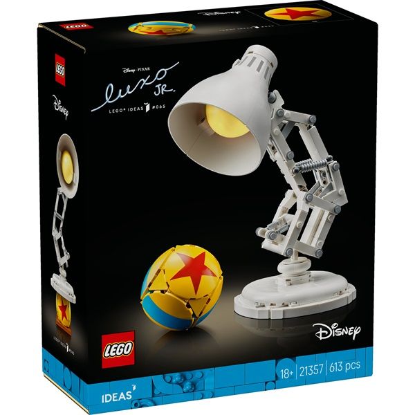 LEGO Ideas Disney Pixar Luxo Jr., megépíthető és kiállítható modell 21357