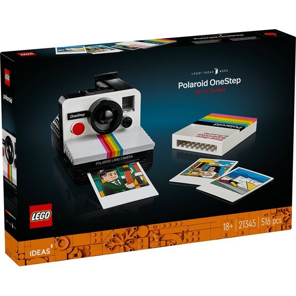 LEGO Ideas Polaroid OneStep SX-70 Fényképezőgép készlet 21345
