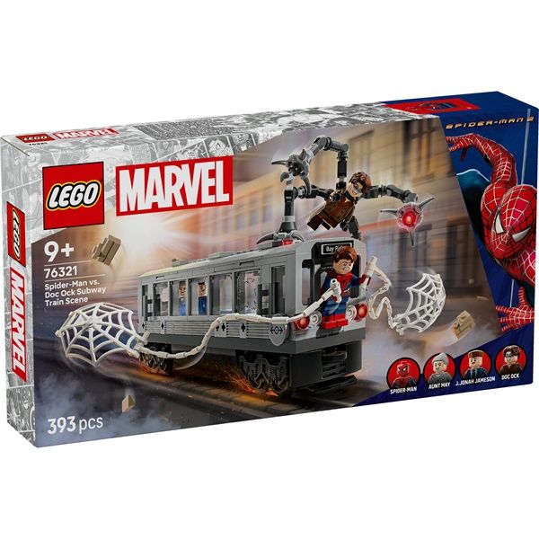 LEGO | Marvel Pókember és Doc Ock csatája a metrókocsiban, építőjáték (76321)