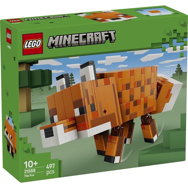 LEGO Minecraft A róka, gaming dekoráció és ajándék játék (21588)
