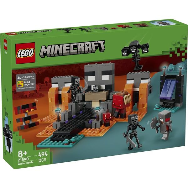 LEGO Minecraft Csata a Sorvasztókkal, történetmesélős gamerajándék 21590