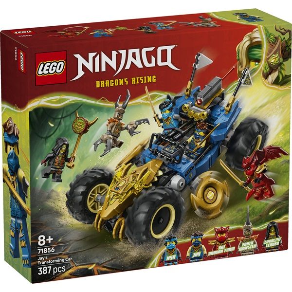LEGO NINJAGO Jay átalakítható autója játék versenyautó (71856)