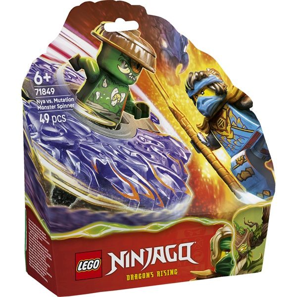 LEGO NINJAGO Nya egy mutáns szörny pörgettyűje ellen játék (71849)