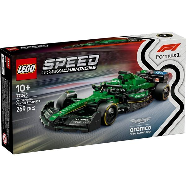 LEGO Speed Champions Aston Martin Aramco F1 AMR24 versenyautó, járműkészlet (77245)