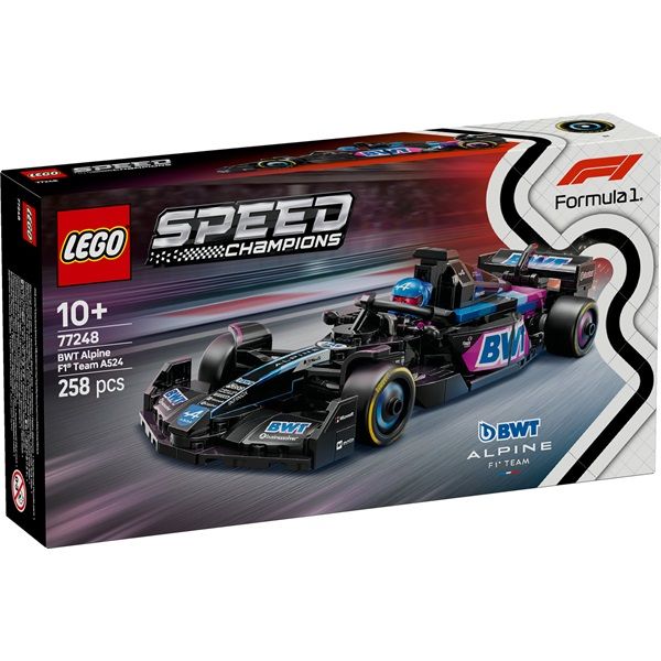 LEGO Speed Champions BWT Alpine F1 Team A524 versenyautó, játék jármű 77248