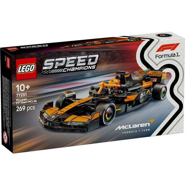 LEGO Speed Champions McLaren F1 Team MCL38 versenyautó, járműszett (77251)