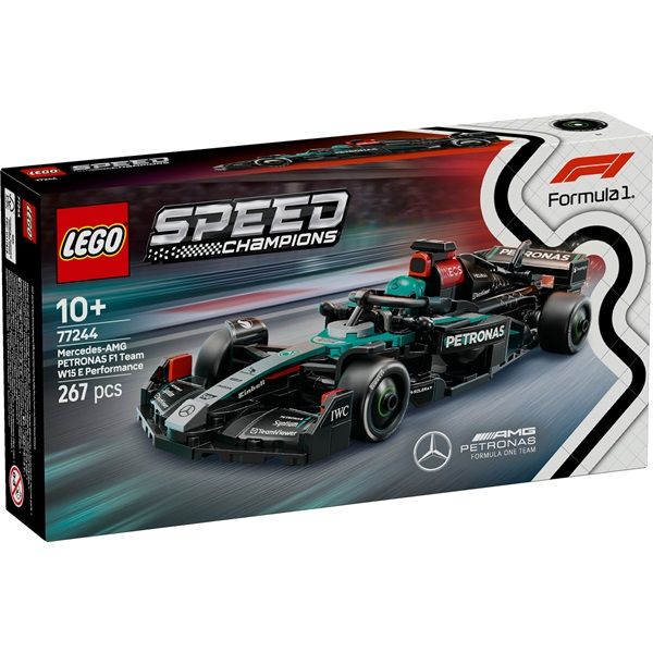 LEGO Speed Champions Mercedes-AMG F1 W15 versenyautó, játék jármű (77244)