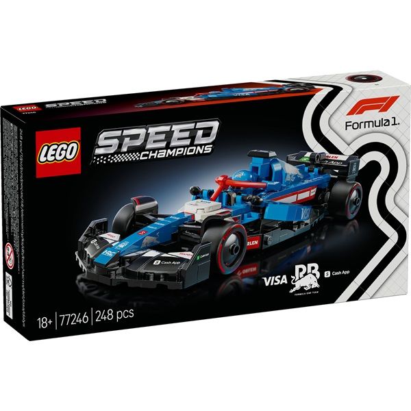 LEGO Speed Champions Visa Cash App RB VCARB 01 F1 versenyautó, járműszett 77246