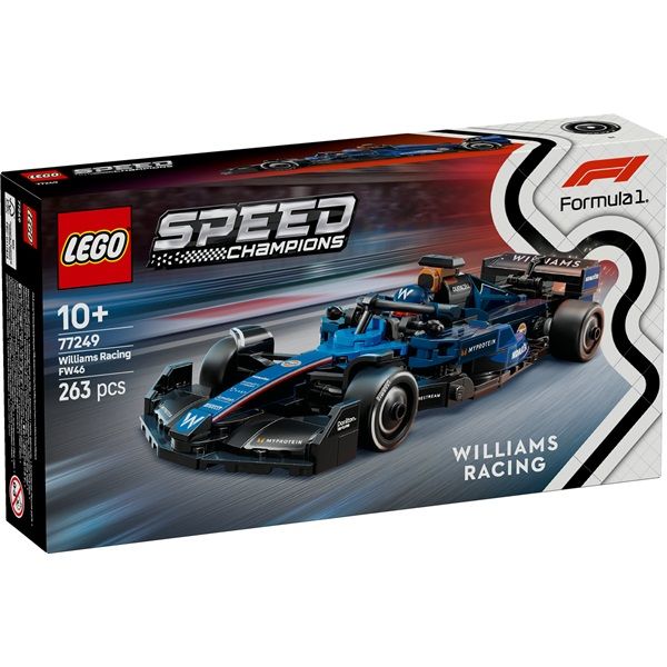 LEGO Speed Champions Williams Racing FW46 F1 versenyautó, járműszett 77249