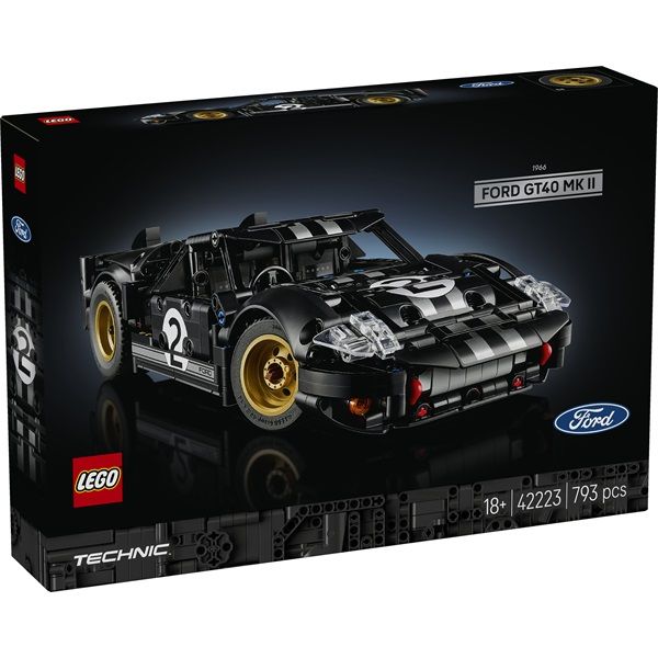 LEGO Technic 1966 Ford GT40 MKII versenyautó (42223)