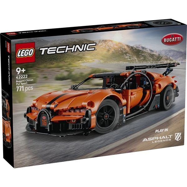 LEGO Technic Bugatti Chiron Pur Sport hiperautó 42222