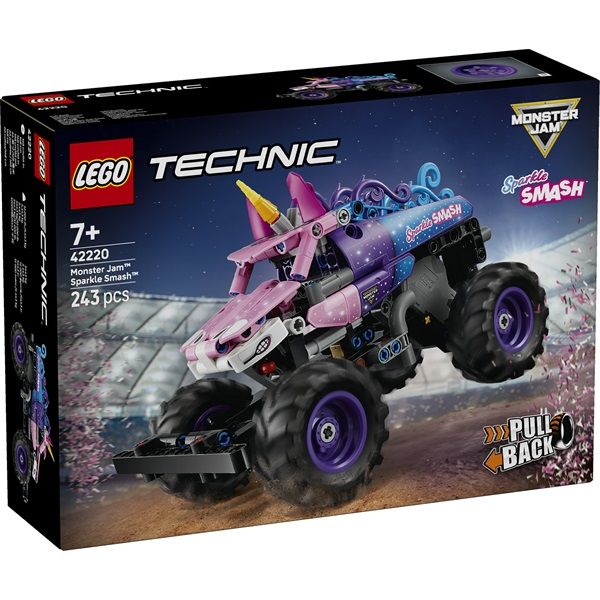 LEGO Technic Monster Jam Sparkle Smash - Hátrahúzhatós játék (42220)