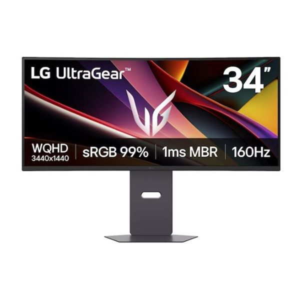 LG UltraGear 34" WQHD VA 160Hz ívelt Gaming Monitor (34G600A-B)