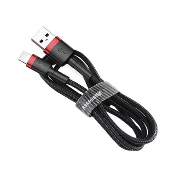 Baseus Cafule USB for iPhone 2m gyorstöltő adatkábel (CALKLF-C19) piros/fekete