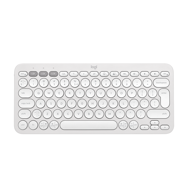 Logitech Pebble 2 K380s vezeték nélküli billentyűzet (920-011852) Piszkosfehér, US