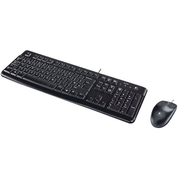 LOGITECH Billentyűzet + egér - MK120 Vezetékes Combo USB, DE (920-002540)