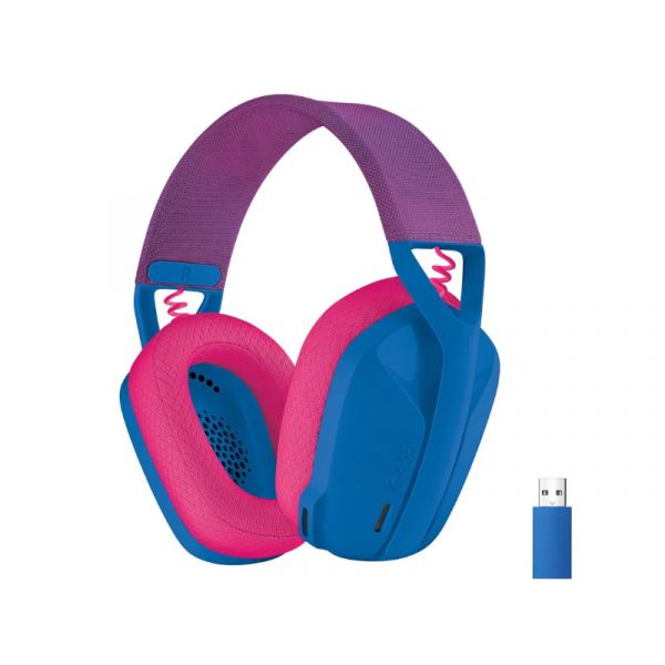 LOGITECH G435 Vezeték Nélküli Gaming Mikrofonos fejhallgató (981-001062) Kék-Málna