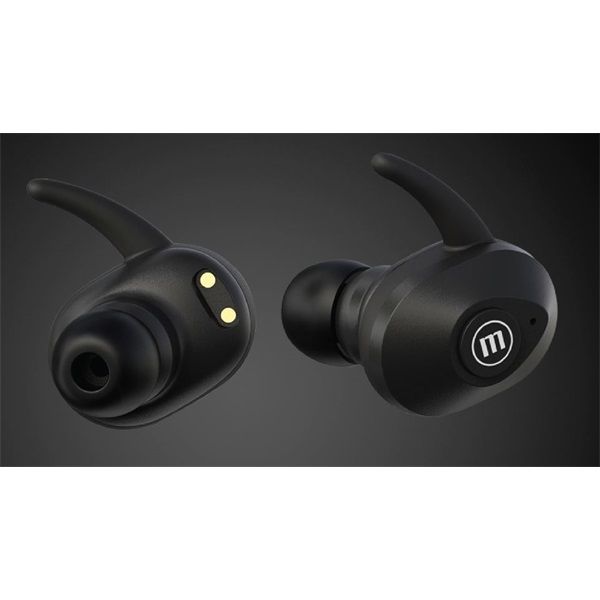 MAXELL MINI DUO earbuds, TWS bluetooth fülhallgató (348481) fekete