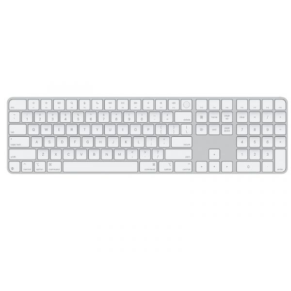 Magic Keyboard Touch ID-val és számbillentyűzettel 2024 - amerikai angol kiosztás (MXK73LB/A) fehér