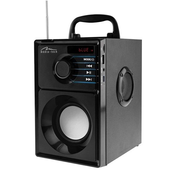 MEDIA-TECH MT3179 Bluetooth Hangszóró BOOMBOX SILVER