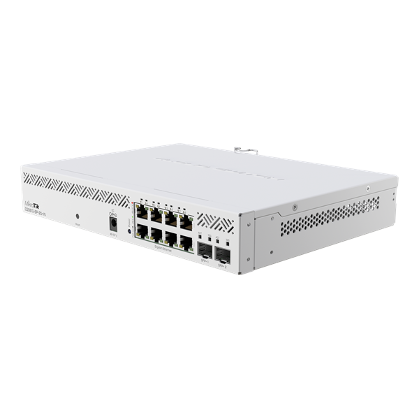 MikroTik CSS610-8P-2S+IN Gigabit PoE menedzselhető, rackes switch