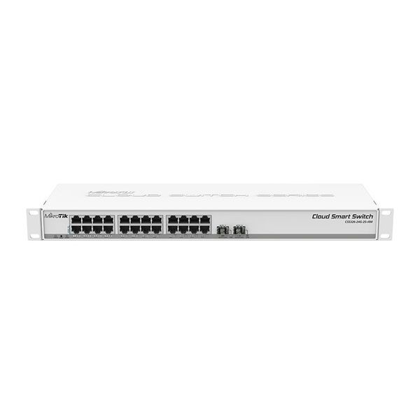 MikroTik 24 portos Cloud Smart Menedzselhető Switch (CSS326-24G-2S+RM)