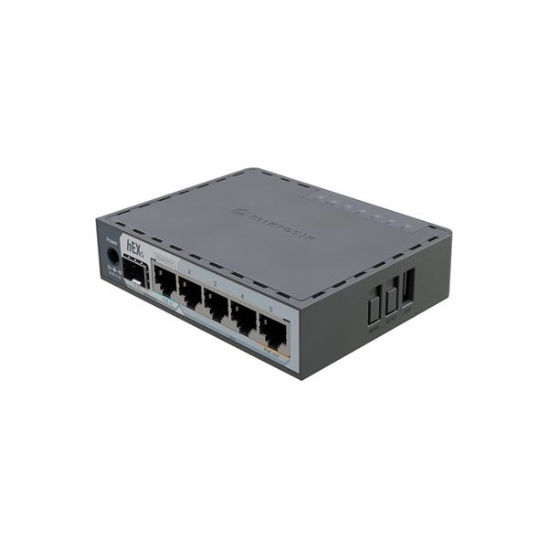 MIKROTIK Vezetékes Router hEX S (2025) 5x1000Mbps + 1x2500Mbps SFP, Beltéri (E60IUGS)