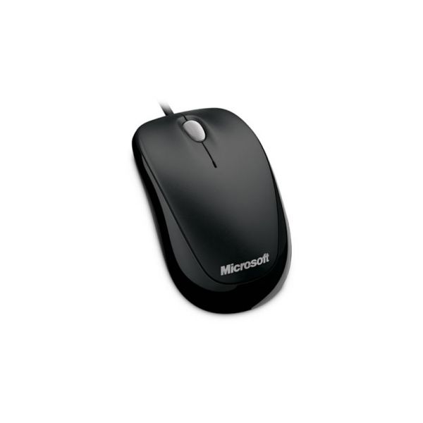 Microsoft Vezetékes Egér Notebook Compact OEM Optikai USB (4HH-00002) Fekete