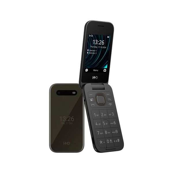 HMD 2660 4G Flip DS Fekete + Domino kártya