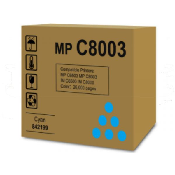 Ricoh MPC8003 Toner (842195) ciánkék