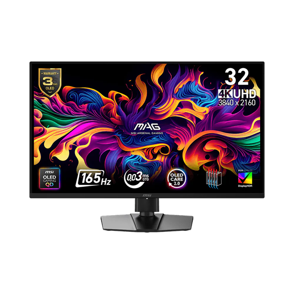 MSI MAG 322UP QD-OLED E16, 31,5" UHD 3840x2160 165Hz (9S6-3DD29A-049) GAMING Monitor Black