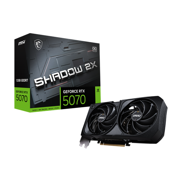 MSI GeForce RTX 5070 SHADOW 3X 12GB DDR7 OC Videókártya BULK (RTX 5070 12G SHADOW 2X OC BULK)