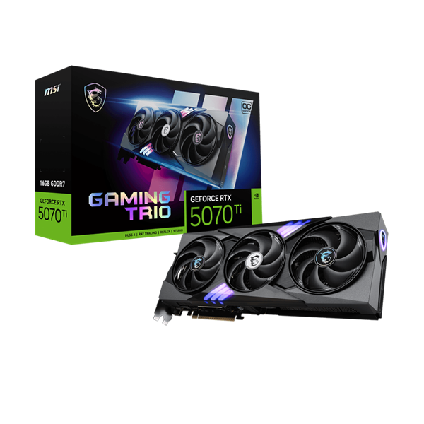 MSI Videókártya PCI-Ex16x nVIDIA RTX 5070 Ti GAMING TRIO 16GB DDR7 OC (RTX 5070 TI 16G GAMING TRIO OC)