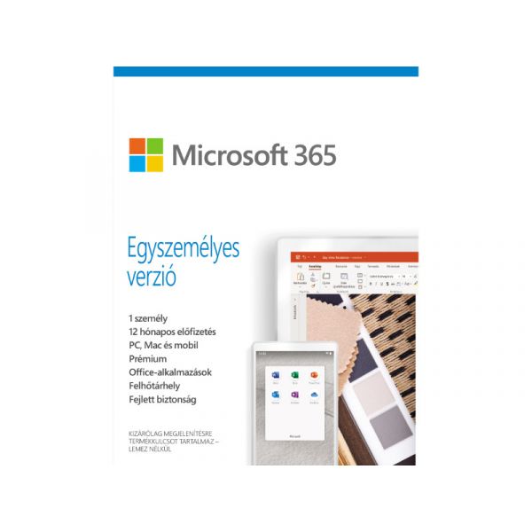 Microsoft 365 Egyszemélyes verzió (QQ2-00995)
