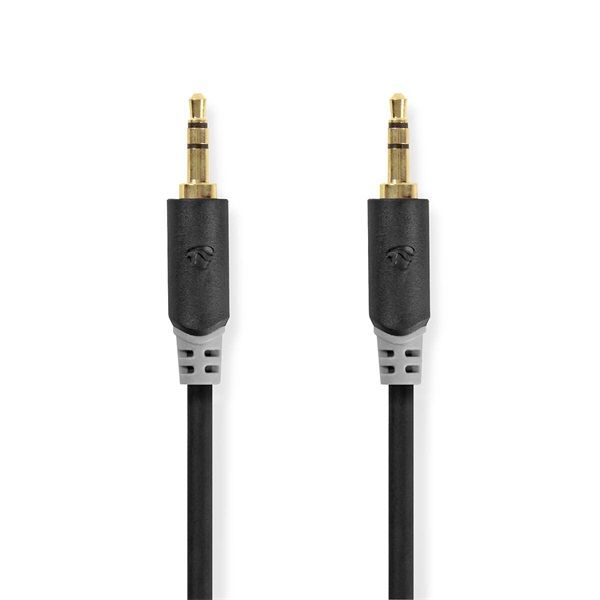 Nedis CABW22000AT10 sztereo audió kábel 3,5mm sztereo jack dugó - dugó, aranyozott, 1 m