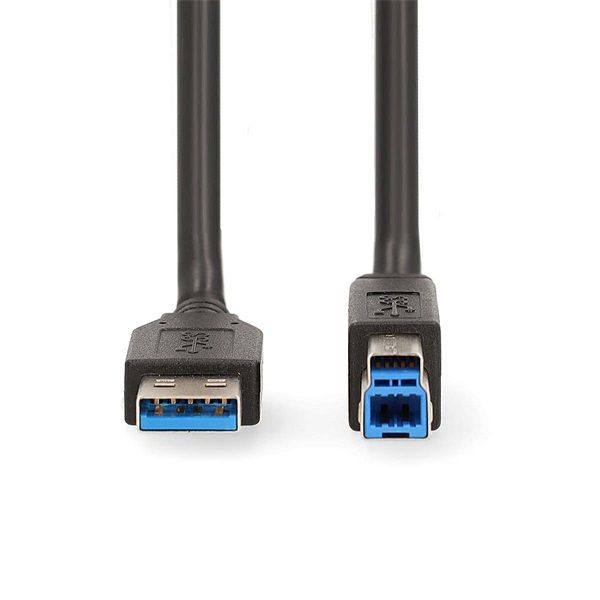 Nedis CCGB61100BK20 USB 3.2 Gen 1 | USB-A Dugasz - USB-B Dugasz | 5 Gbps | Nikkelezett | 2,00 m