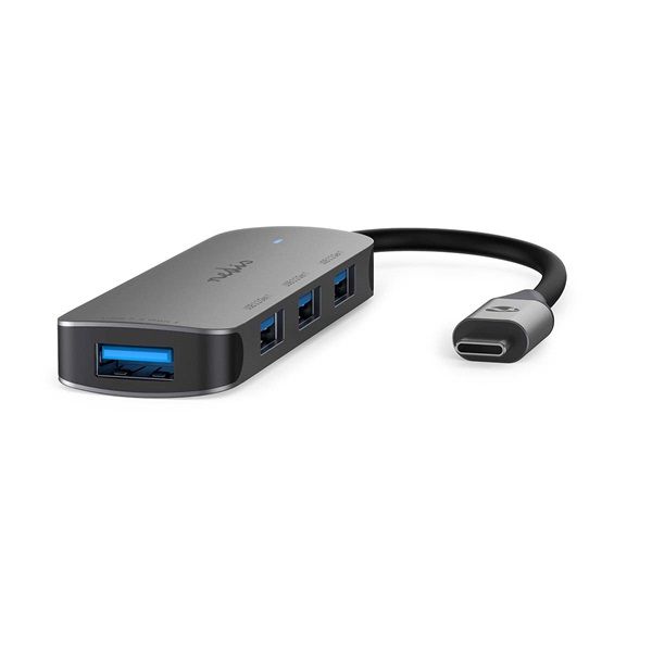 Nedis CCGB64220GY01 4-portos USB-C hub