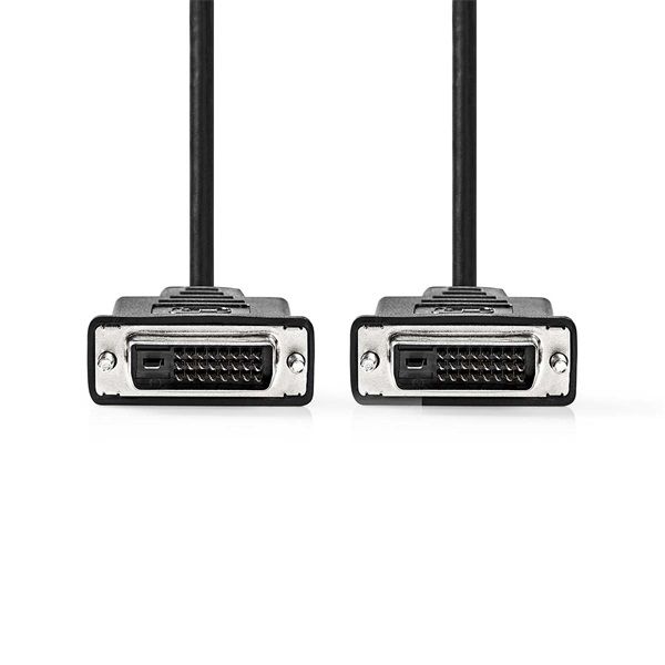 Nedis CCGL32001BK20 DVI-D 24+1p kábel, 2560x1600, hossz 2m