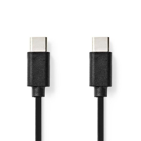 Nedis CCGL60700BK10 USB C - USB C (USB-C) kábel, USB2.0, 60W, hossz 1m