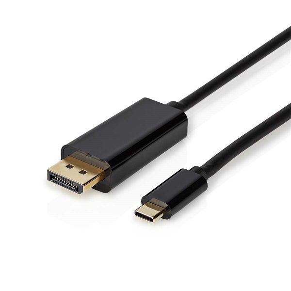 Nedis CCGL64352BK20 USB C (USB-C) - Display Port kábel, USB3.2 Gen 1, 4K@60Hz, hossz 2m