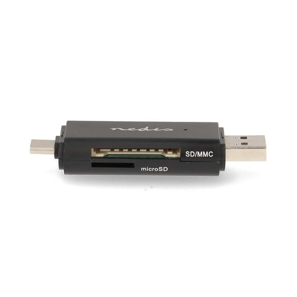 Nedis USB3.2 Gen1 Tpye-A/C kártyaolvasó (CRDRU3110BK)