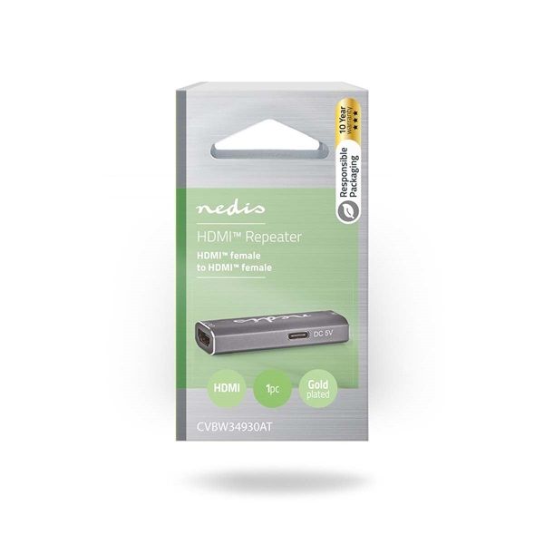 Nedis HDMI jelerősítő (repeater), 25m, 8K@60Hz, 48Gbps (CVBW34930AT)