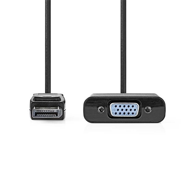 Nedis display port dugó - HDMI aljzat adapter, CCCGB37351BK02